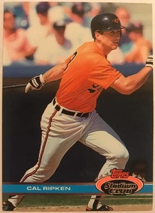CAL RIPKEN JR. - 1991 Stadium Club #430 - BALTIMORE ORIOLES - Picture 1 of 2