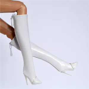 Sherry shoes for Fashion royalty FR2 Poppy parker doll Bright white short style - Picture 1 of 4