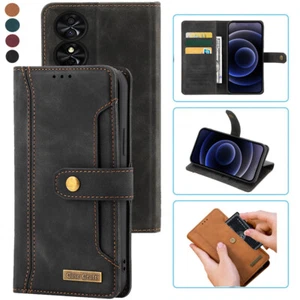 For TCL 505 Notebook Style Card Case,Leather Magnetic Flip Phone Case - Picture 1 of 22