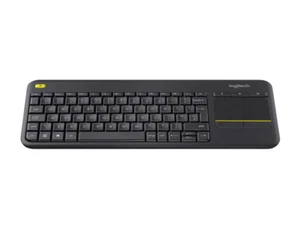 Logitech K400 Plus Media Wireless Touch Keyboard Trackpad QWERTY Italy Keys - Bild 1 von 6