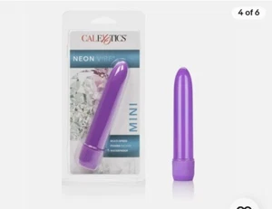 Mini Neon Vibe Multi-Speed Vibrator 4.5" -Purple-SHIPS FAST - Picture 1 of 4