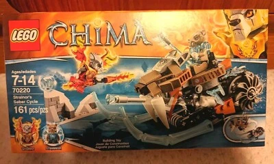 NISB LEGO Legends of Chima STRAINOR'S SABER CYCLE 70220 Retired! 2 minifigs - Image 1 of 3