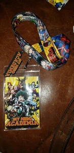 MY HERO ACADEMIA Class 1 A Group KEY Art Badge ID HOLDER LANYARD & DANGLE CHARM  - Picture 1 of 8