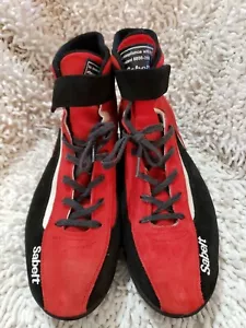 FIA Sabelt New Mecha MS-300 OFFROAD Shoes Blue Black Red Boots New Size 13.5 - Picture 1 of 8