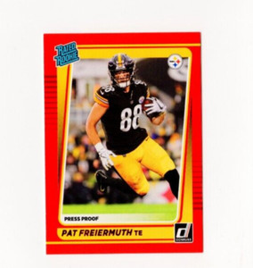 2021 Panini Donruss Pat Freiermuth #281 Red Rated Rookie Pittsburgh Steelers