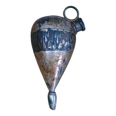 Antigua cachimba de trabajo grabada enchapada en plata forma única de latón antiguo de 1850 Foto 1 de 4