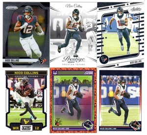 (6) Karten NICO COLLINS Lot! Panini Prizm, Prestige, Absolute Football...TEXANS - Bild 1 von 1