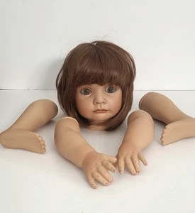 Kit bambola in porcellana "CHAYA" - da stampo per bambola vintage - Foto 1 di 5