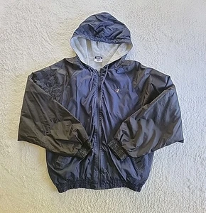Vintage Jerzees Lined Winbreaker Jacket Men's Medium Full Zip 90s Colorblock EUC - Picture 1 of 9