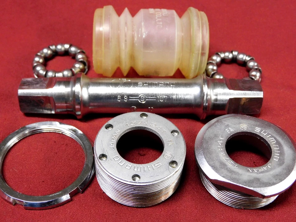 XLNT 1981 Shimano Dura-Ace EX BB-7200 1.37" x 24 English NJS 68-W Spindle 107 mm - Image 1 of 4