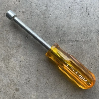 Vintage Xcelite No. 10 5/16” Nut Driver Amber Yellow Handle Exc Cond USA - Image 1 of 4