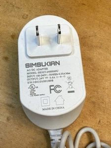Cavo adattatore AC/DC Simsukian modello SK02T-2400060U alimentatore caricatore da parete - Foto 1 di 2