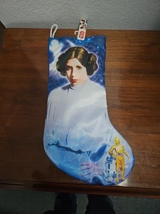 Star Wars Prinzessin Leia mit C3PO & R2D2 Weihnachtsstrumpf, 19", von Kurt Adler - Bild 1 von 2