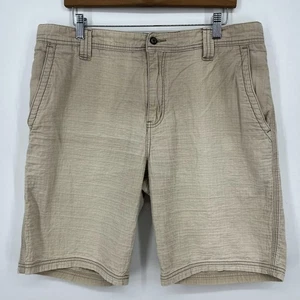 Tori Richard Chino Shorts Men's Size 36 Beige 100% Cotton Hawaiian 10" Inseam - Picture 1 of 8