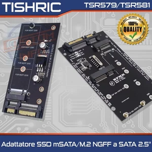 TISHRIC Adattatore SSD mSATA/M.2 NGFF a SATA 2.5" 6Gbps TSR579 TSR581 - Imagen 1 de 18