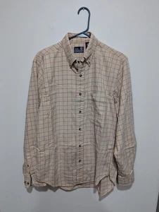 Viyella Lands End Hemd Herren M Wolle Baumwollmischung kariert Knopfleiste Langarm - Bild 1 von 4