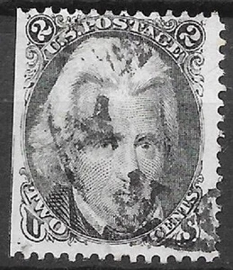 USA 1863 2c Jackson black Scott #73 very nice used stamp see scans - Picture 1 of 2