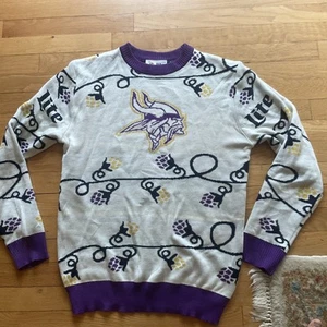 Minnesota Vikings Miller Lite Vikings Foundation Pullover Sweater Size M - Picture 1 of 4
