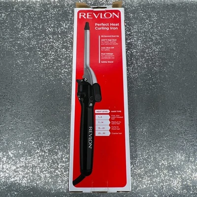 Revlon Perfect Heat Curling Iron RV053CP4 1/2" Ceramic Barrel New Open Box - Image 1 of 4