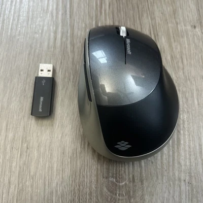 Microsoft Wireless Intellimouse Explorer Track Mouse 1362 Silver Tested Works - Image 1 of 4