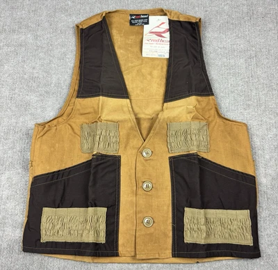 Vintage Red Head Duck Vest Bloodproof Gamebag Brown Canvas Shooting NOS Medium - Image 1 of 4