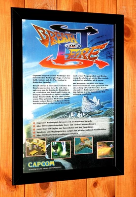 1998 Breath of Fire III 3 PlayStation PS1 Werbeblatt Poster Ad Page Framed - Bild 1 von 4