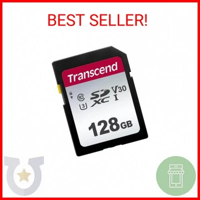 Transcend 128GB SDXC/SDHC 300S Memory Card TS128GSDC300S - Image 1 of 2