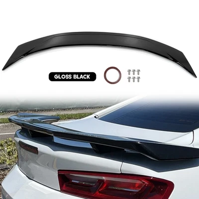 For Chevy Camaro RS SS ZL1 2016-2024 Rear Trunk Spoiler Wing Glossy Black ABS - Image 1 of 4