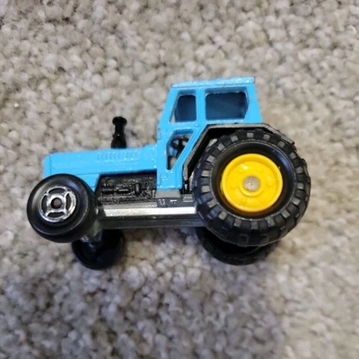 Majorette 压铸蓝色农场拖拉机法国制造 1/65 #208 复古 — 第 1/4 张图片