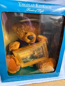 THOMAS KINCAID PITTORE DI LUCE 14" PELUCHE ORSO MARINAIO E CORNICE 7" QUADRO 2,8 LB - Foto 1 di 4