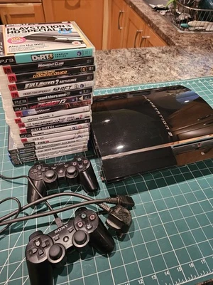 Playstation 3 Phat 60GB Console Backwards Compatible PS3 CECHC03 Bundle - Image 1 of 4