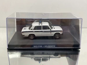 007 JAMES BOND VAZ-2106 POLICE - GOLDENEYE -WHITE 1:43- GOOD IN SHOWCASE - Picture 1 of 4