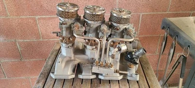 Colector de admisión de aluminio Edelbrock OL396 Tri-Power 1949-56 Oldsmobile 303 324  Foto 1 de 4