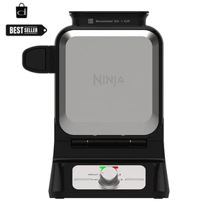 Ninja NeverStick PRO Belgisches Waffeleisen, 5 Einstellungen, Vertikal, Schwarz - Bild 1 von 8
