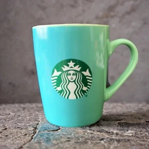 Pre Owned Starbucks 2021 Ceramic Mug Green Color Fade 10oz Siren Mermaid - Picture 1 of 10
