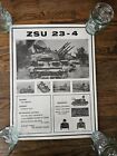 Vintage ZSU 23-4 Tank Laminated Poster