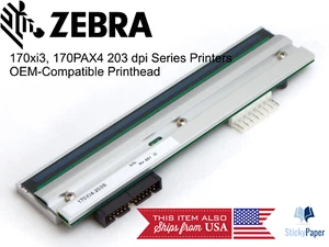 Tête d'impression Zebra 170Xi3/170PAX4 203 ppp (G38000M) USA stockée et expédiée ! - Photo 1/6
