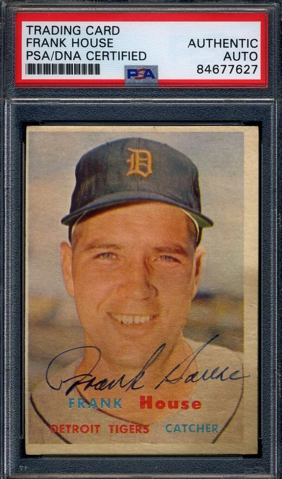 Frank House PSA DNA Signed 1957 Topps Autograph - Image 1 of 1