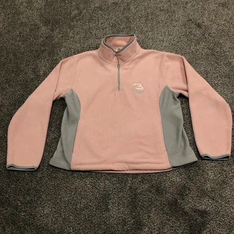 Dale Earnhardt Sweater Womens Large Pink Sweatshirt Winners Circle Ladies READ Cover