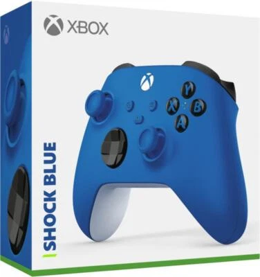 Controller Microsoft Xbox Serie X/S Blue Shock Pad Wireless One Joypad Blu Nuovo - Immagine 1 di 4