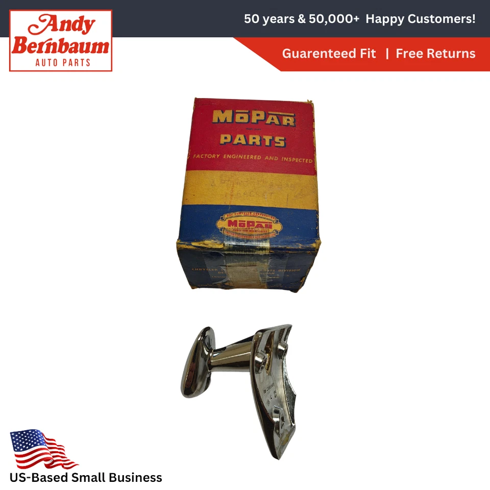 1955-1956 Dodge Coronet Inside Rear View Mirror Chrome Bracket 1579348 NOS - Image 1 of 4