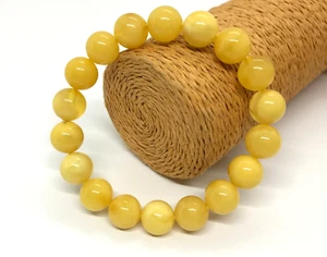 Pulsera Ámbar Cuentas Redondas Regalo ÁMBAR BÁLTICO Natural Joyería Elástica 17g 11626 - Imagen 1 de 11