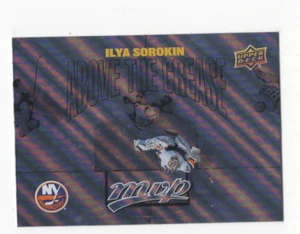 2024-25 UD MVP HOCKEY ABOVE THE CREASE ILYA SOROKIN NEW YORK ISLANDERS - Picture 1 of 1