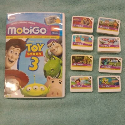 Lot of 9 Mobigo Game Cartridges. Toy story 3 with case. Read description  - Image 1 of 3
