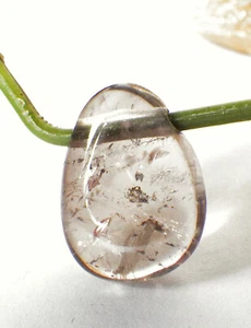 SCHMUCK-STCK Quarz Rauchquarz Heil Stein GEBOHRT ANHÄNGER - Picture 1 of 3