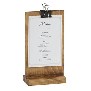 Cal-Mil CalMil 20364699 Madera Clip Menu Holder - Picture 1 of 1