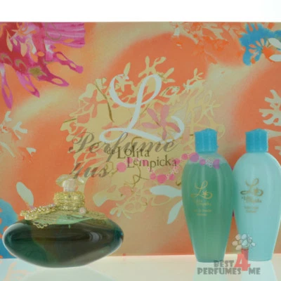 L DE LOLITA LEMPICKA 50ml EDP 1.7 Oz Spray 3pcs Gift Set (Blue Liquid) Rare!! - Image 1 of 2
