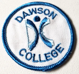 Vintage Patch DAWSON COLLEGE CEGEP Montreal Quebec - Imagen 1 de 3