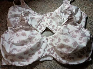 Lot of 2 Bali Minimizer Bra 38DDD Satin Underwire Soft Passion For Comfort 3385 - Picture 1 of 5