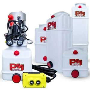 Primary Mover 12V Double-Acting Hydraulic Pump - Poly Reservoir - Picture 1 of 30